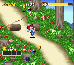 Kid Klown in Crazy Chase (Europe) In game screenshot